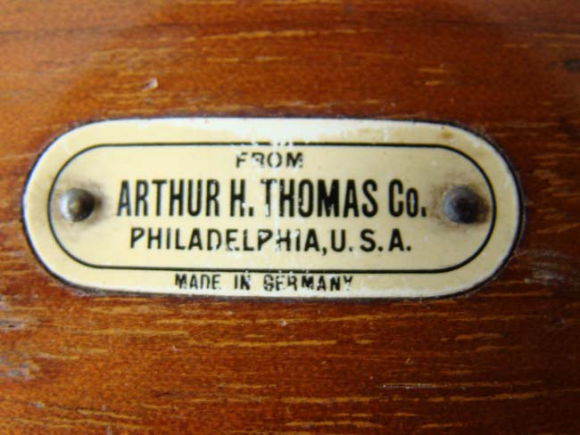 A fine set of jewelers' weights made in Germany and retailed by Arthur H. Thomas of Philadelphia circa 1900. — image 4
